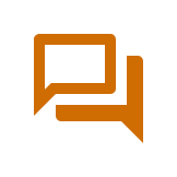 A speech bubble icon